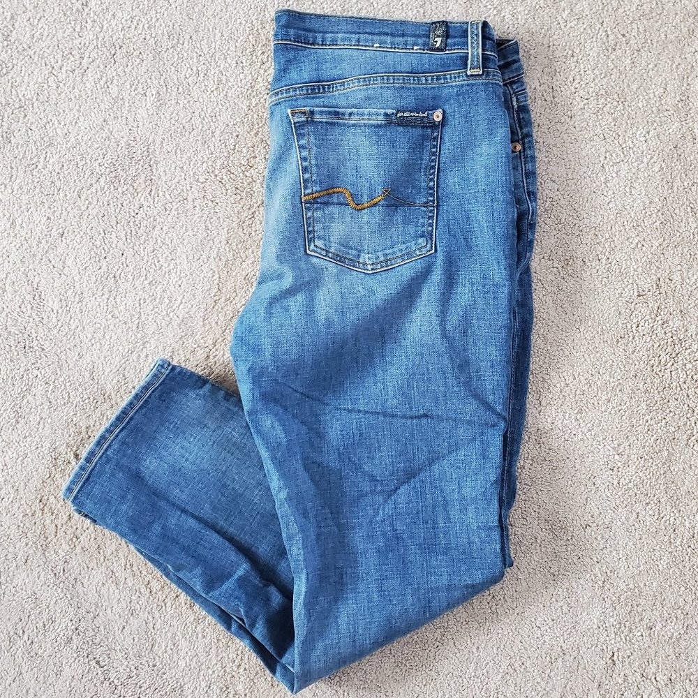7 For All Mankind Josefina Skinny Boyfriend Jeans
